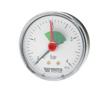 Watts  F+R101(MHA) 50/4x1/4" Манометр аксиальный  50мм, 0-4 бар