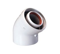 Baxi  Коаксиальный отвод полипропиленовый 45°, диам. 110/160 мм, HT